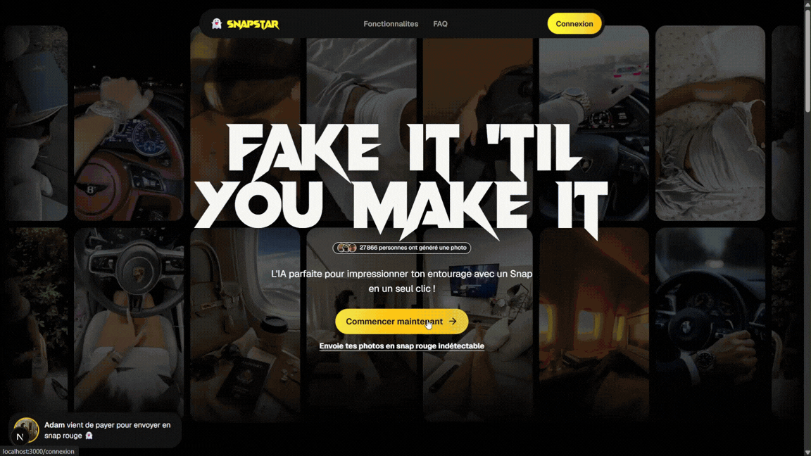 Démo rapide Snapstar